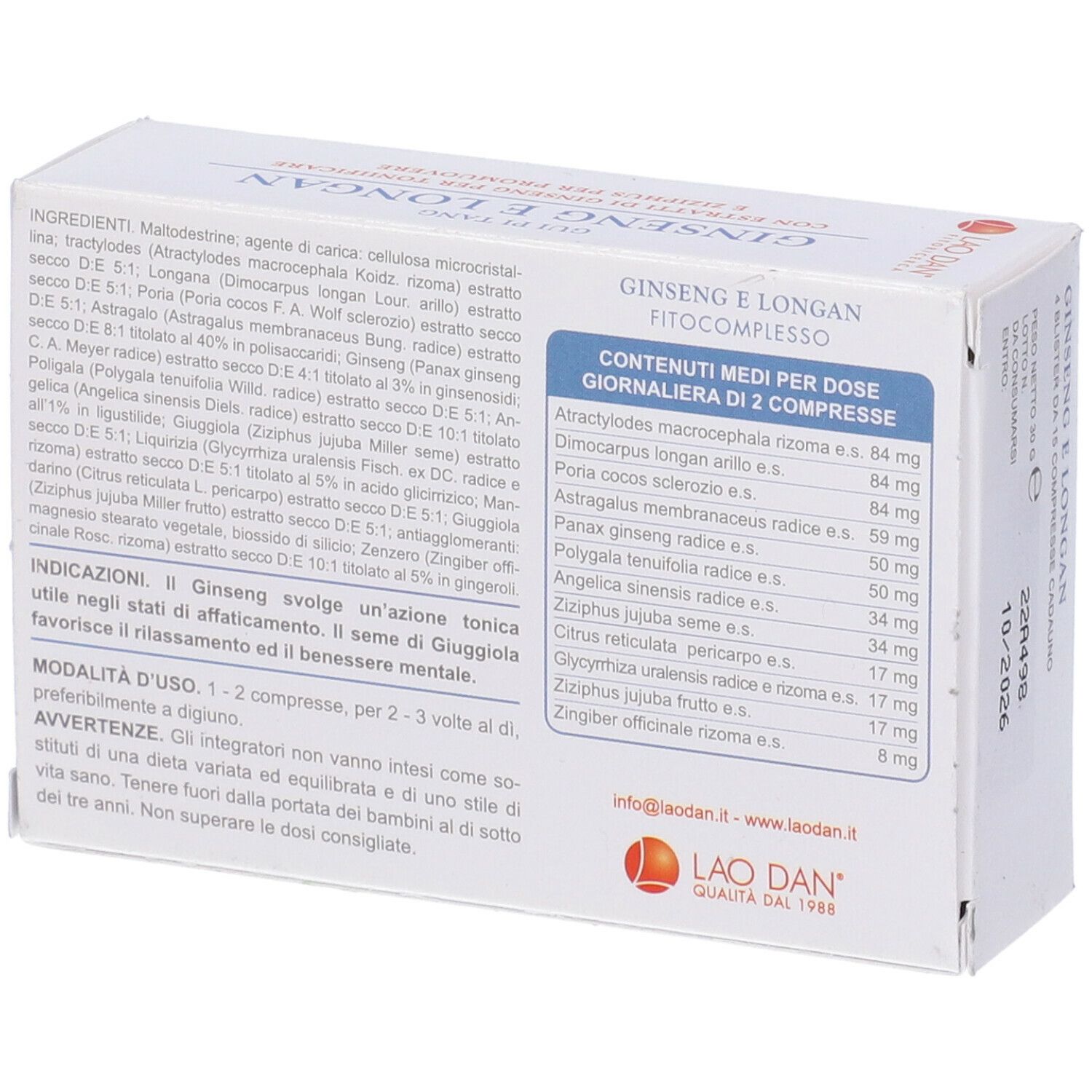 Ginseng Longan 60 Capsule