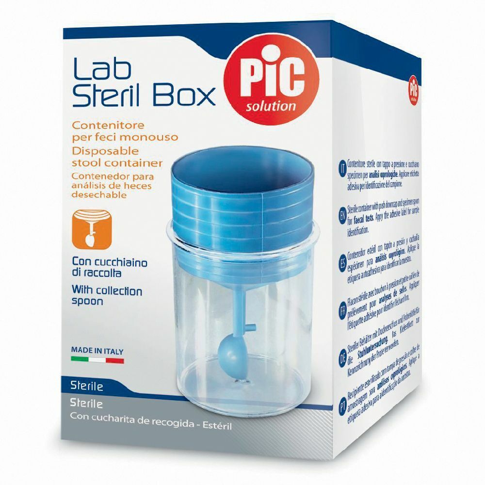 Pic Solution Lab Steril Box Contenitore per Feci Monouso