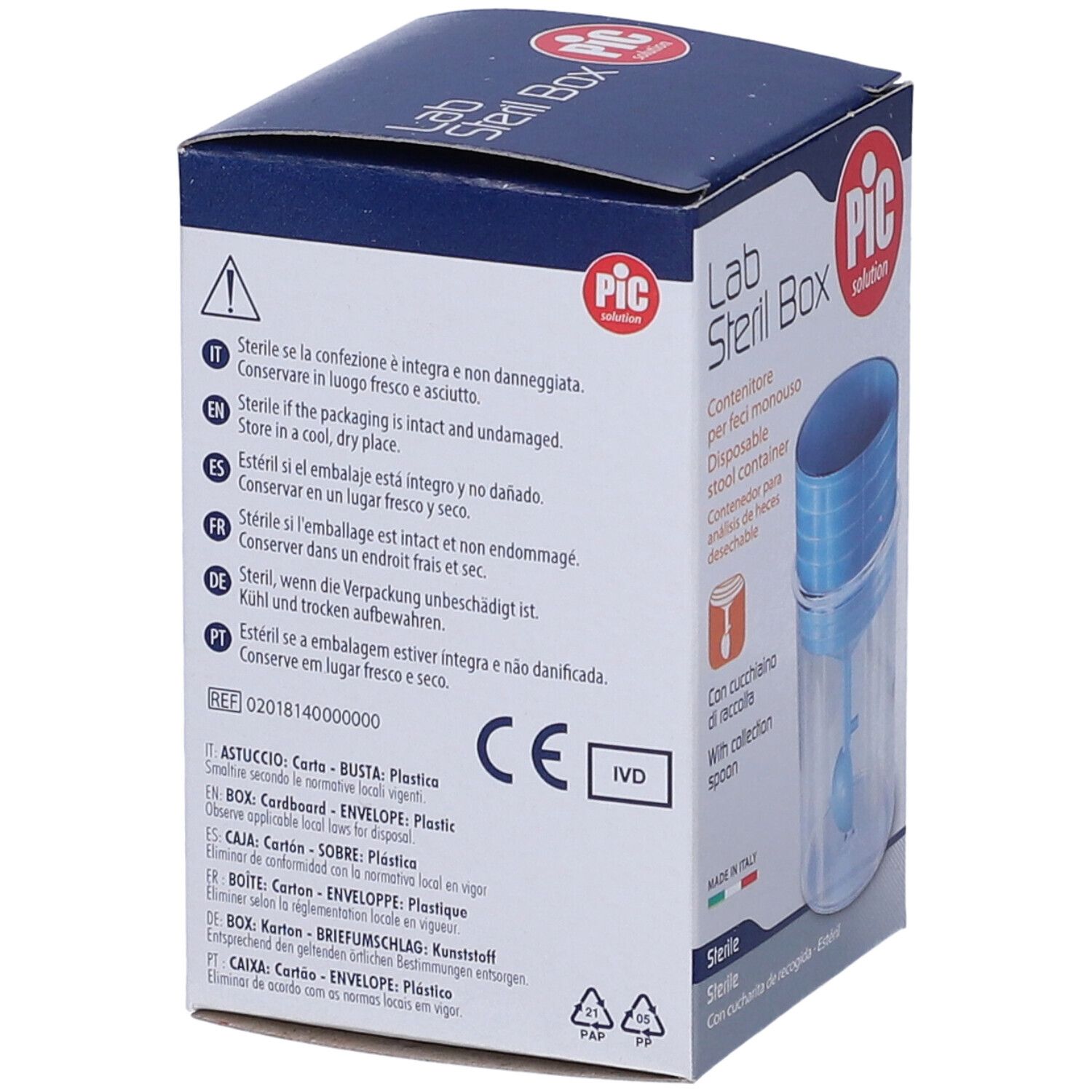 Lab-Shop  Prodotto: Contenitore per feci in PS tappo a vite ml 30 non  sterile 1 CF/400 - BRAND ( - Consumabili per Laboratorio); BRAND 62305
