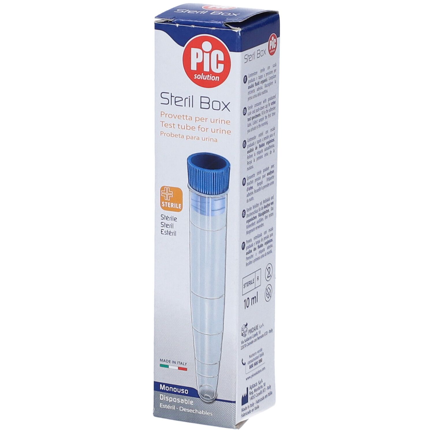 Pic Solution Steril Box Provetta per Urine