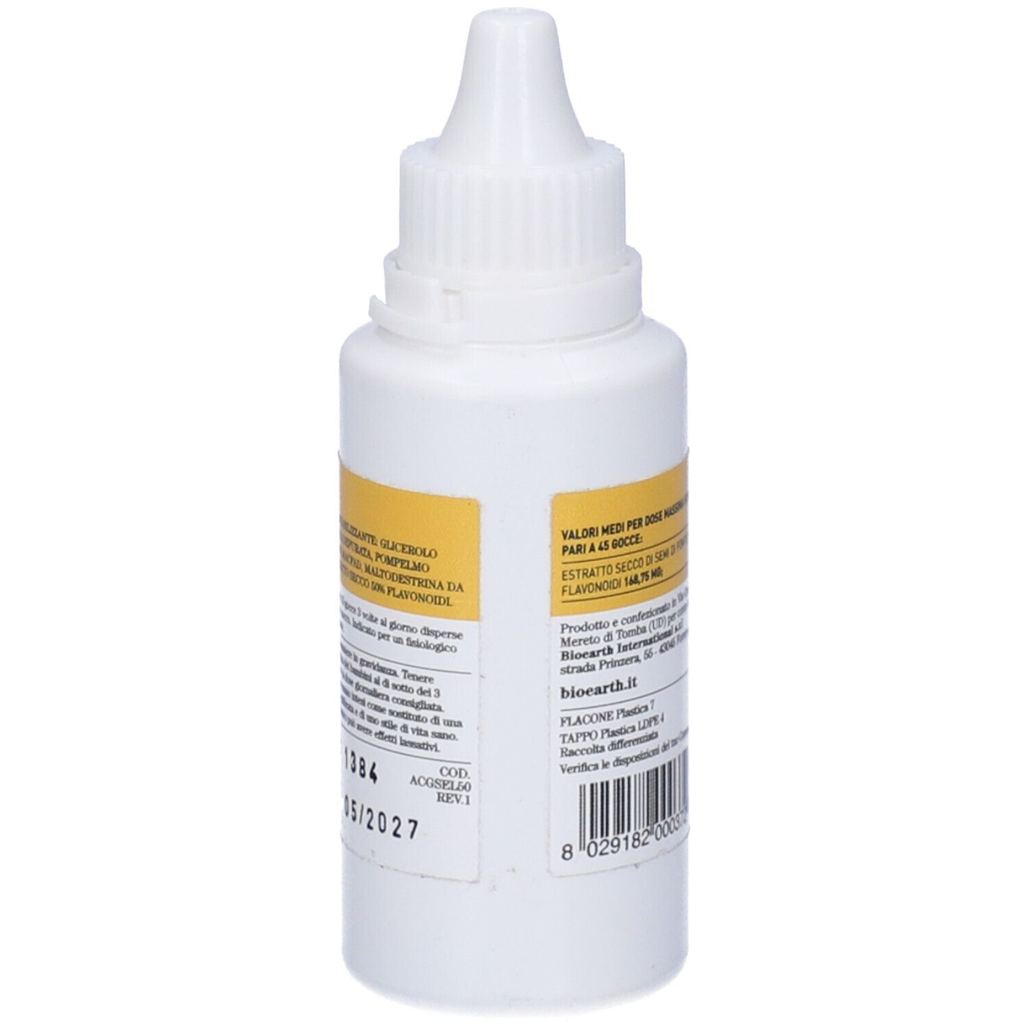 Bioearth Actiseed Plus Semi di Pompelmo Gocce Orali 50 ml