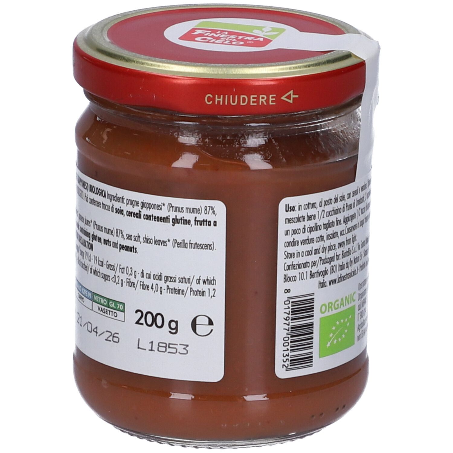 La Finestra Sul Cielo Purea Di Umeboshi 200 G