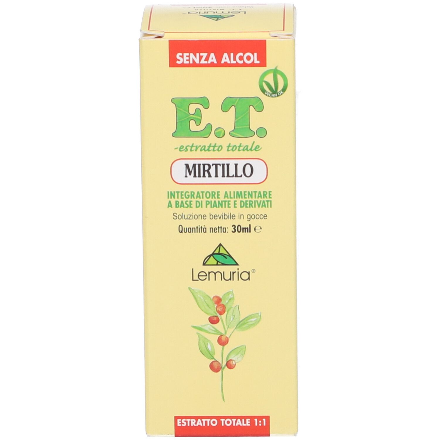 Mirtillo Estratto Titolato 30 Ml