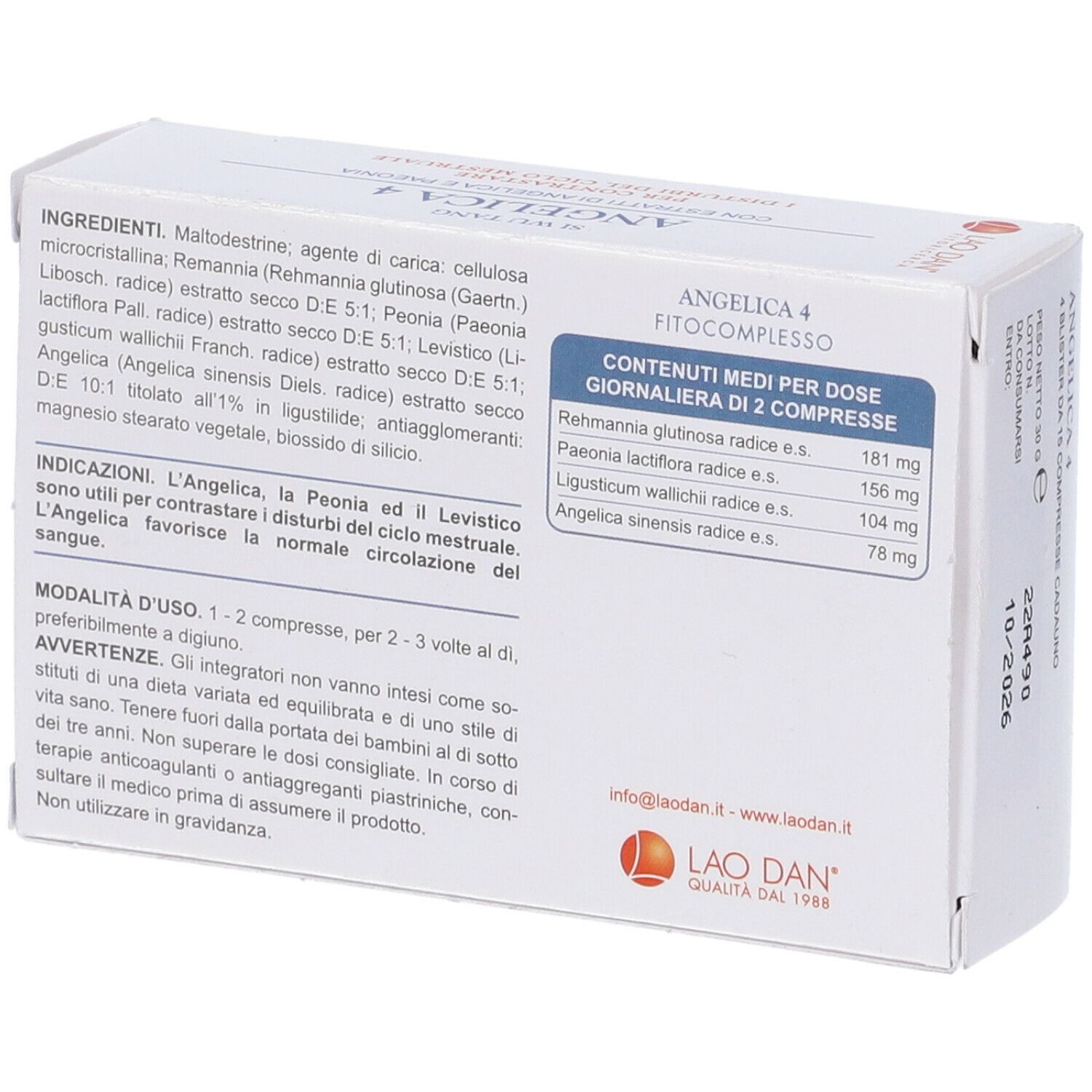 Angelica 4 60 Capsule