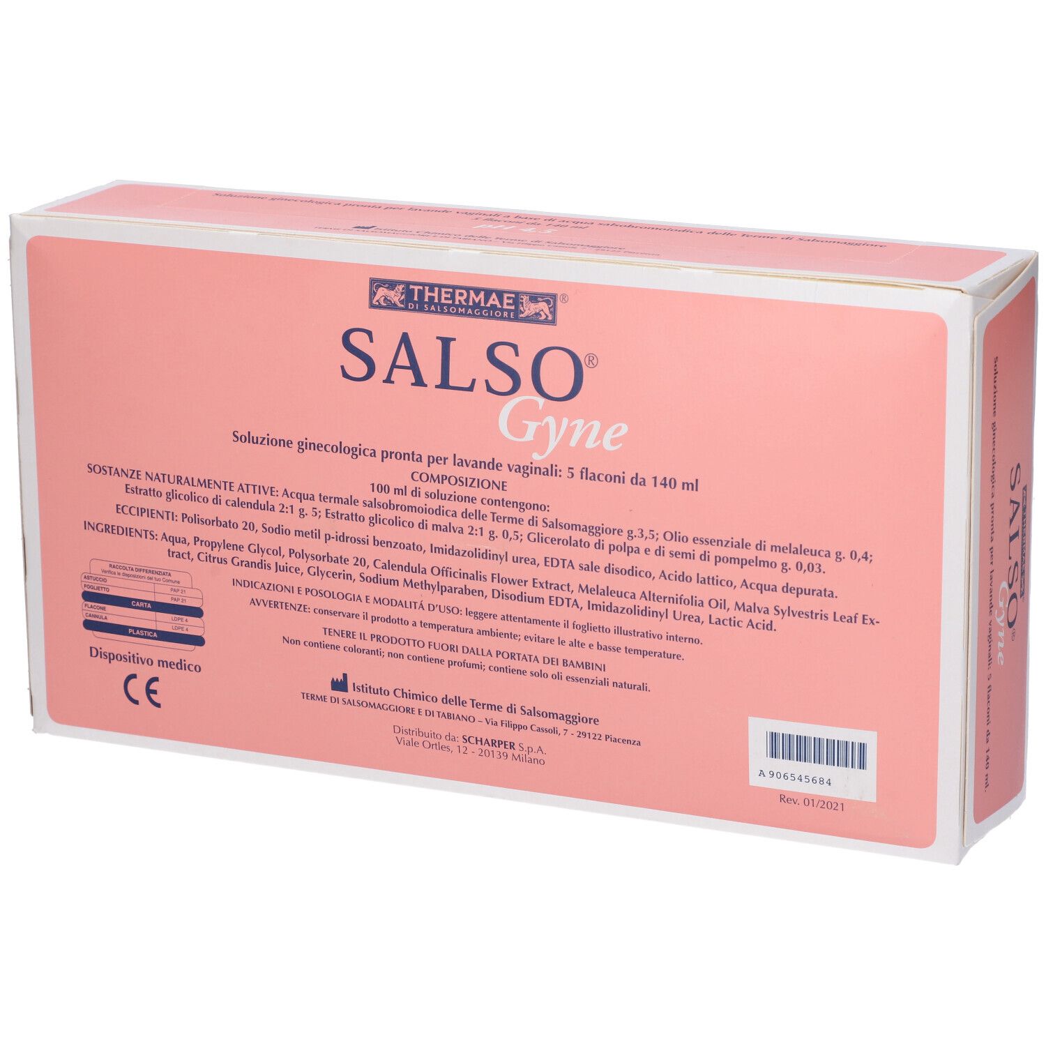 Lavanda Vaginale Monouso Salsogyne Vsg 5 Flaconi 140Ml