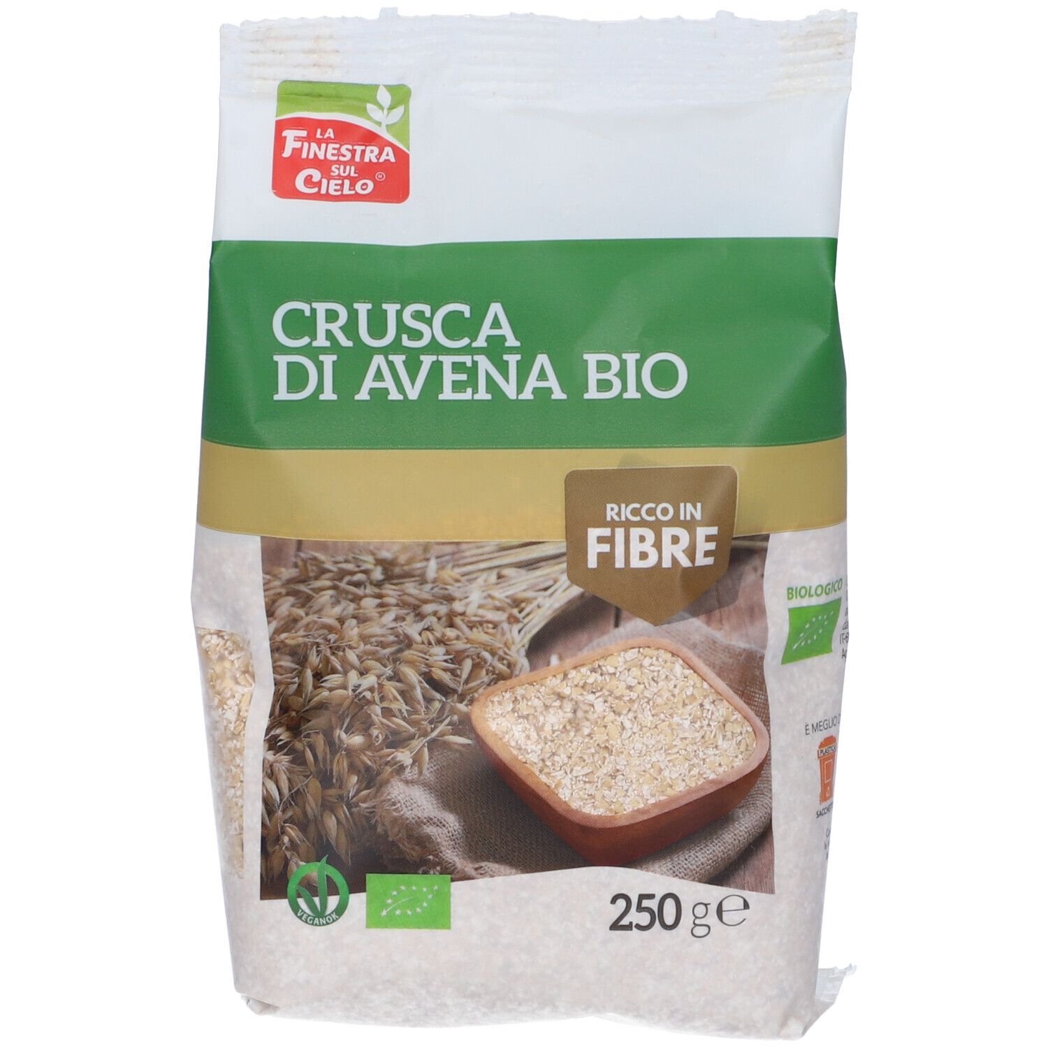 La Finestra Sul Cielo Fsc Biofibre+ Crusca Di Avena Bio Ad Alto Contenuto Di  Fibra 250 G