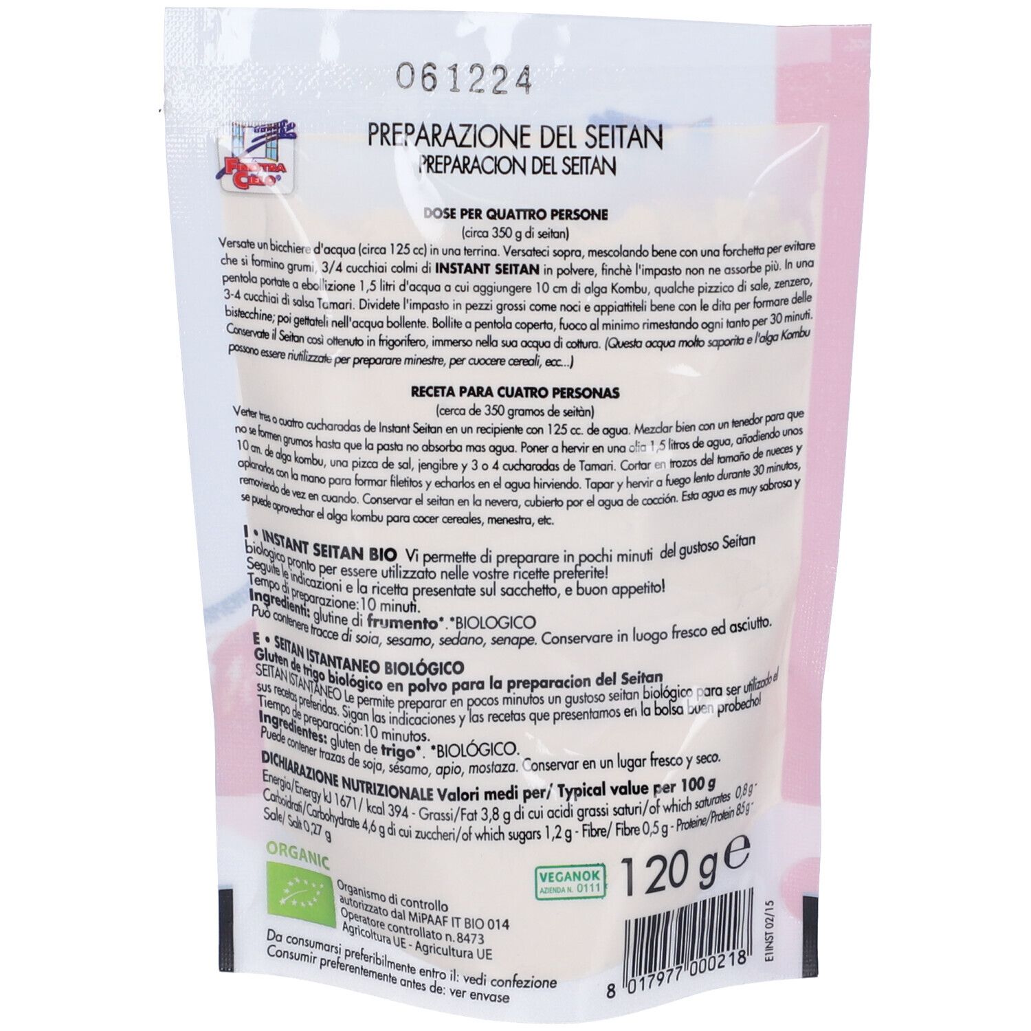 Instant Seitan Bio 120 G