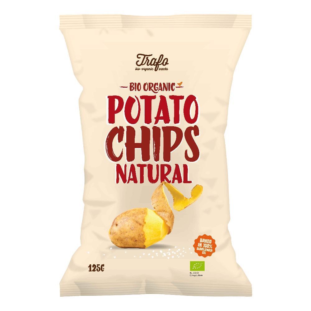 Trafo Bio Potato Chips Naturali Con Sale Bio Con Olio Di Girasole 125 G