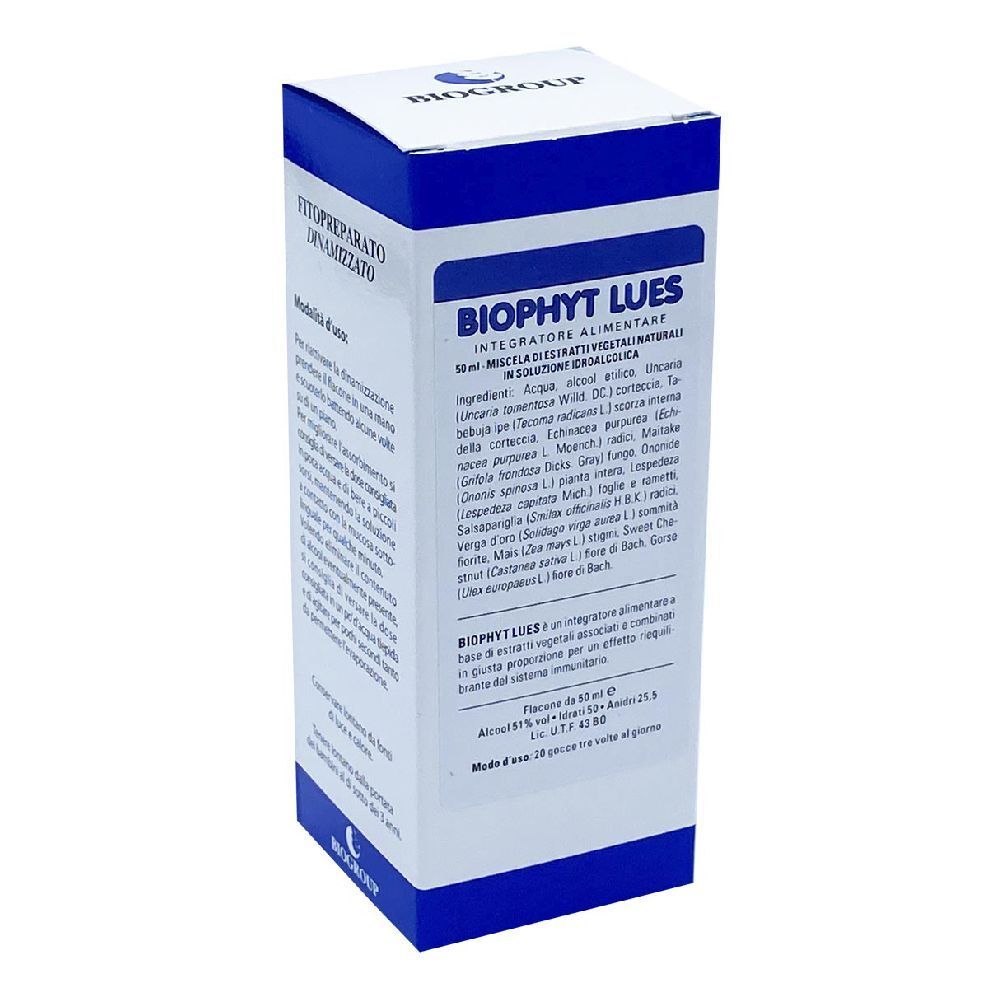 Biophyt Lues 50 Ml Soluzione Idroalcolica