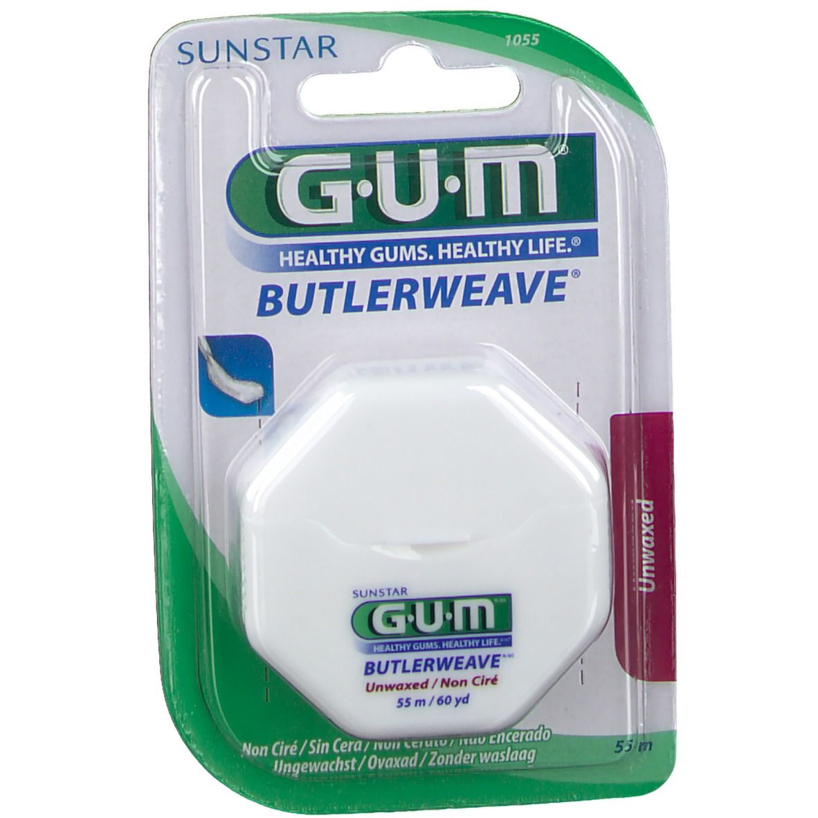 Gum® Butlerweave Unwaxed Filo Interdentale