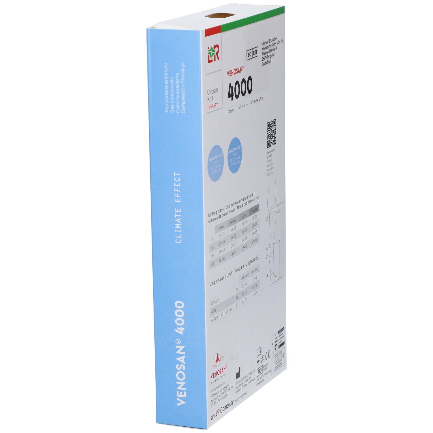 Venosan 4002 K2 Gambaletto Nero Lungo Punta Chiusa XL