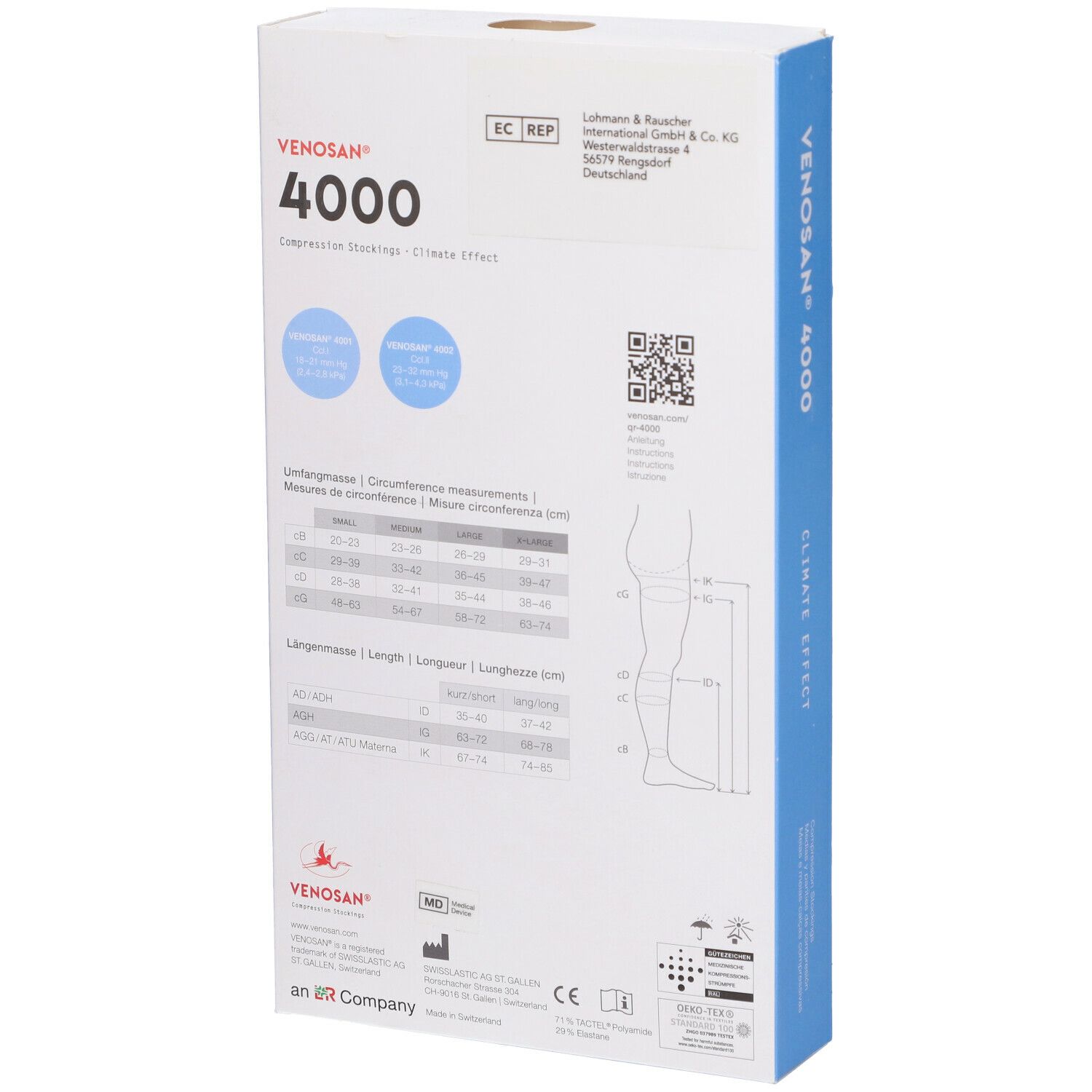 Venosan 4002 K2 Monocollant Sinistro Messico Lungo Punta Aperta M