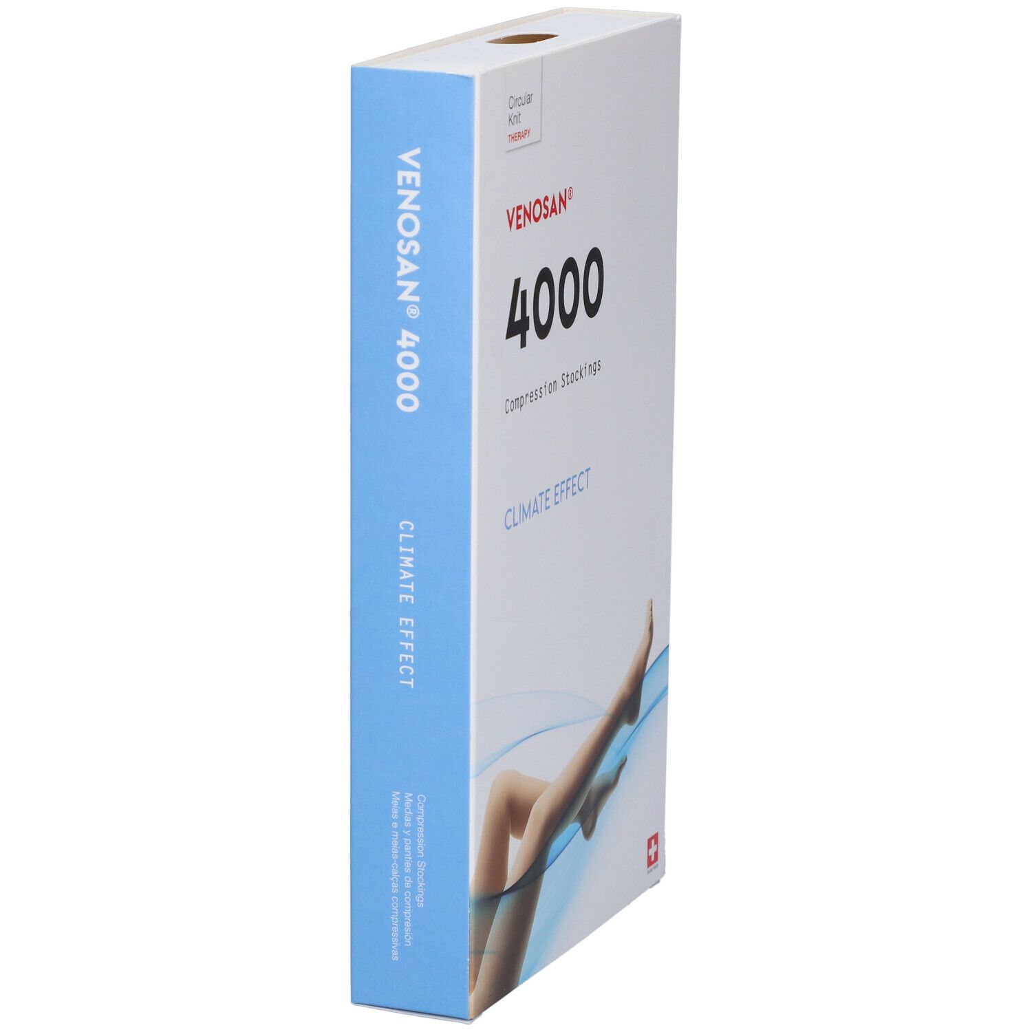 Venosan 4001 K1 Gambaletto Nero Lungo Punta Chiusa M