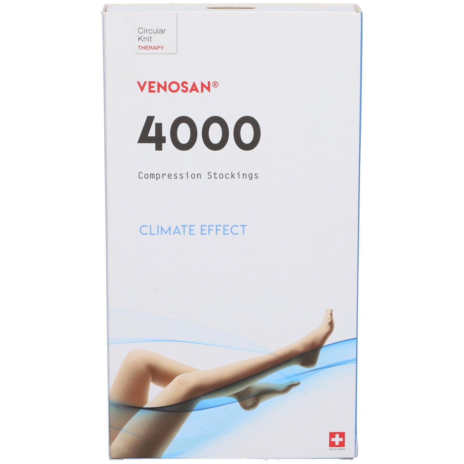Venosan 4001 K1 Gambaletto Nero Lungo Punta Chiusa M