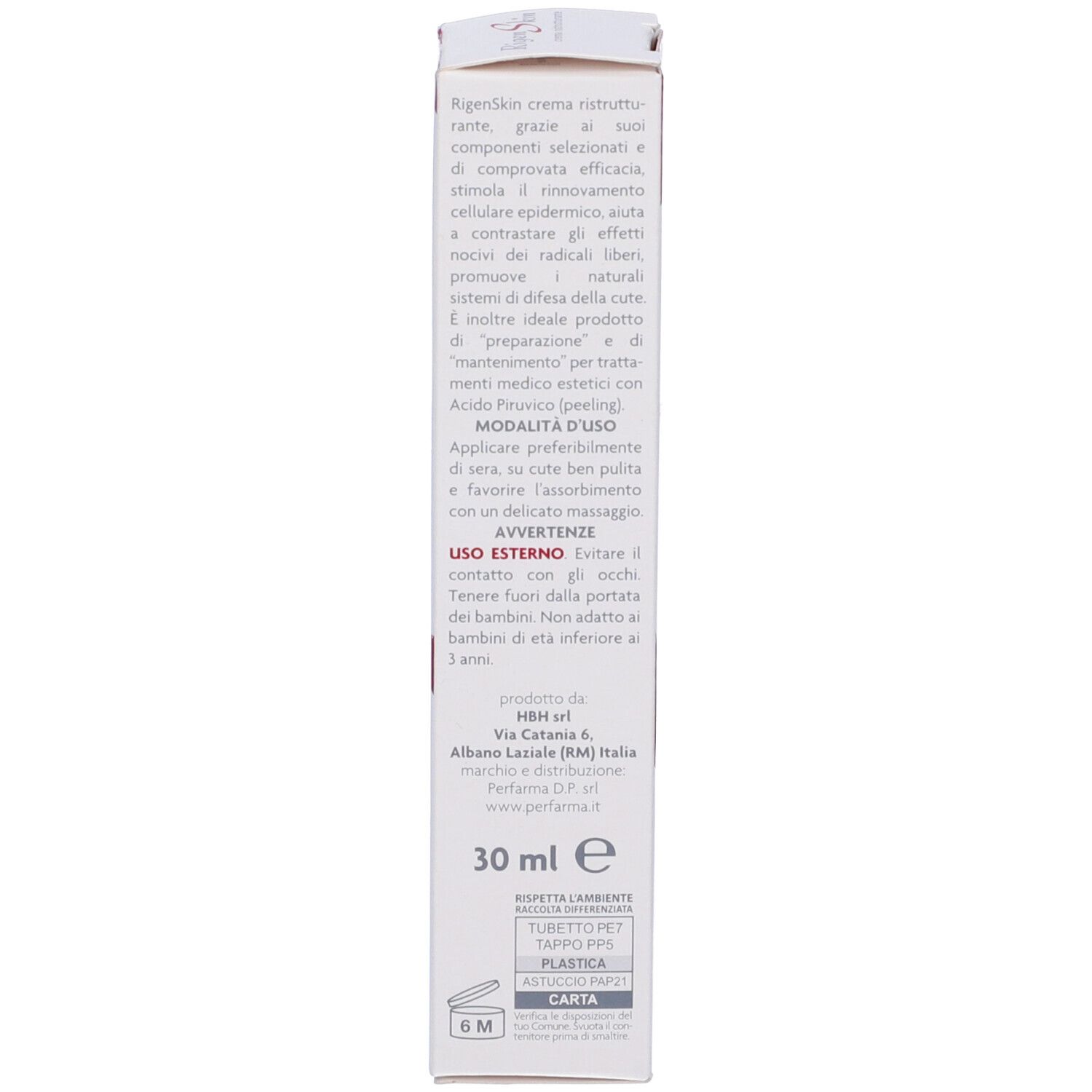 Rigenskin Crema Ristrutt 30 Ml