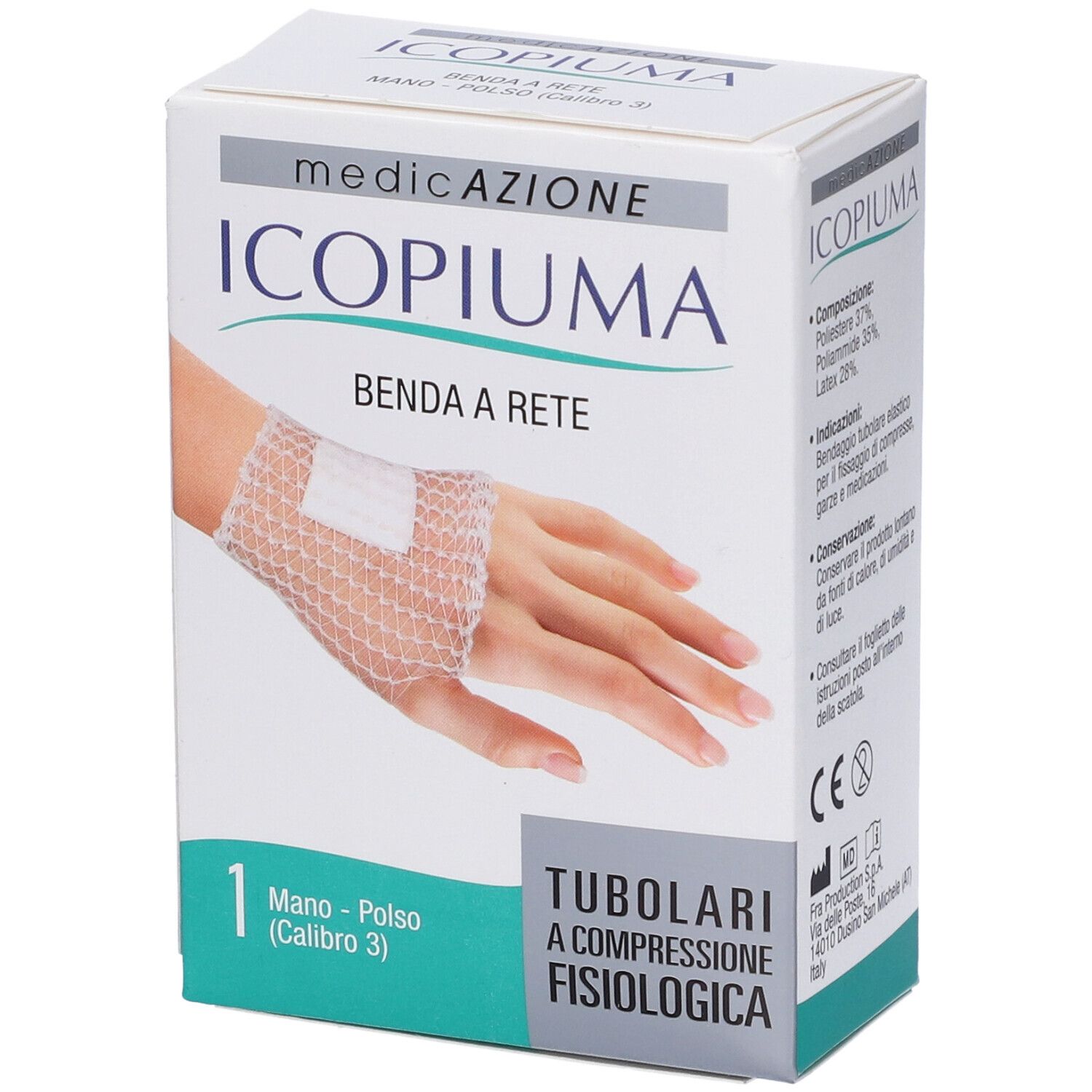 Benda Icopiuma A Compressione Fisiologica Per Mano E Polso Cal 3 1 Pezzo