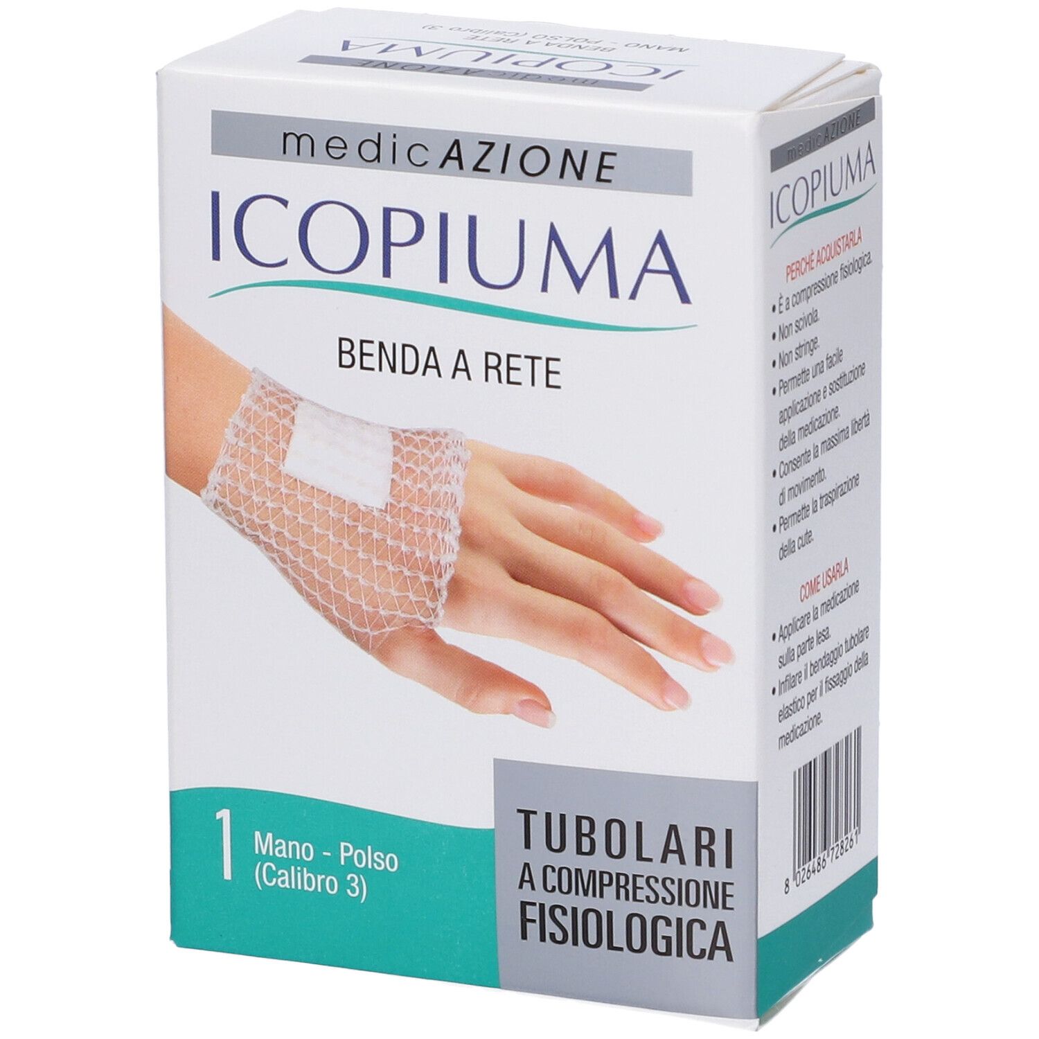 Benda Icopiuma A Compressione Fisiologica Per Mano E Polso Cal 3 1 Pezzo