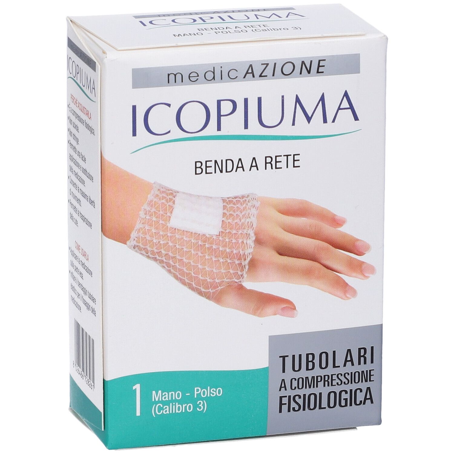 Benda Icopiuma A Compressione Fisiologica Per Mano E Polso Cal 3 1 Pezzo