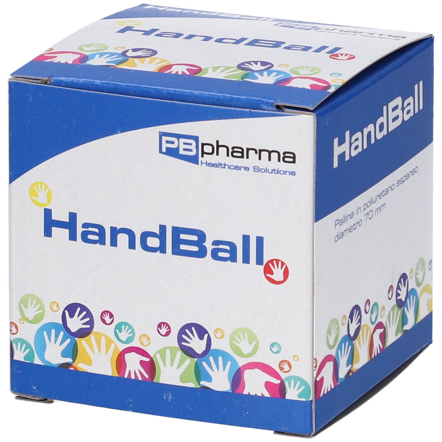 Confezione HandBall. Marchio PB pharma. Diametro 70 mm.
