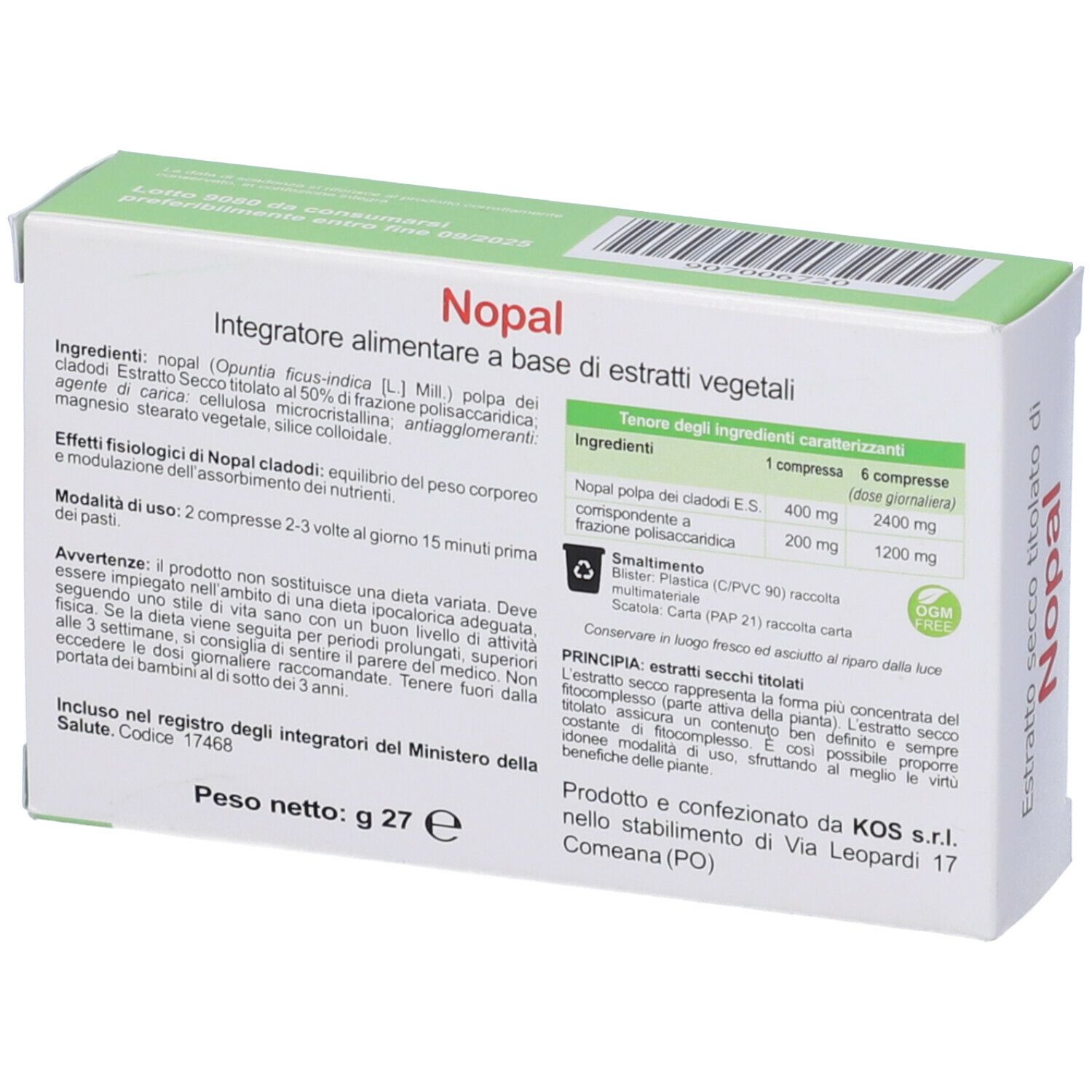 KOS Nopal Compresse