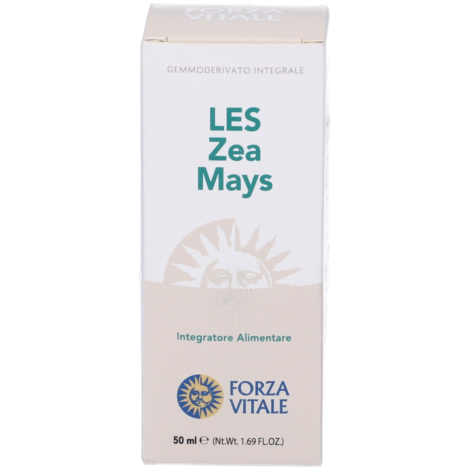 Confezione per Les Zea Mays, integratore alimentare. Scritta: 50 ml.