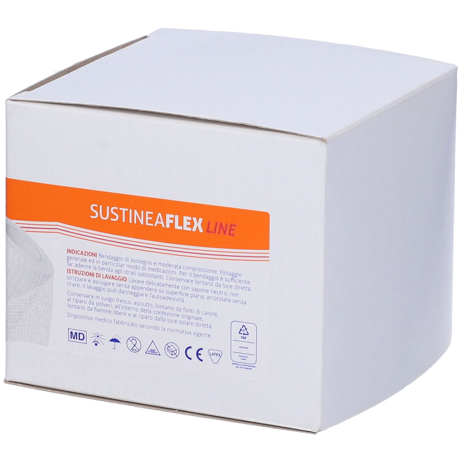 Benda Elastica Autoadesiva Sustinea Mt20X8Cm. Autofissante E Anallergica E' L'Ideale Per Bendaggi Sportivi, Comoda E Pratica Per Gli Usi Di Primo Soccorso