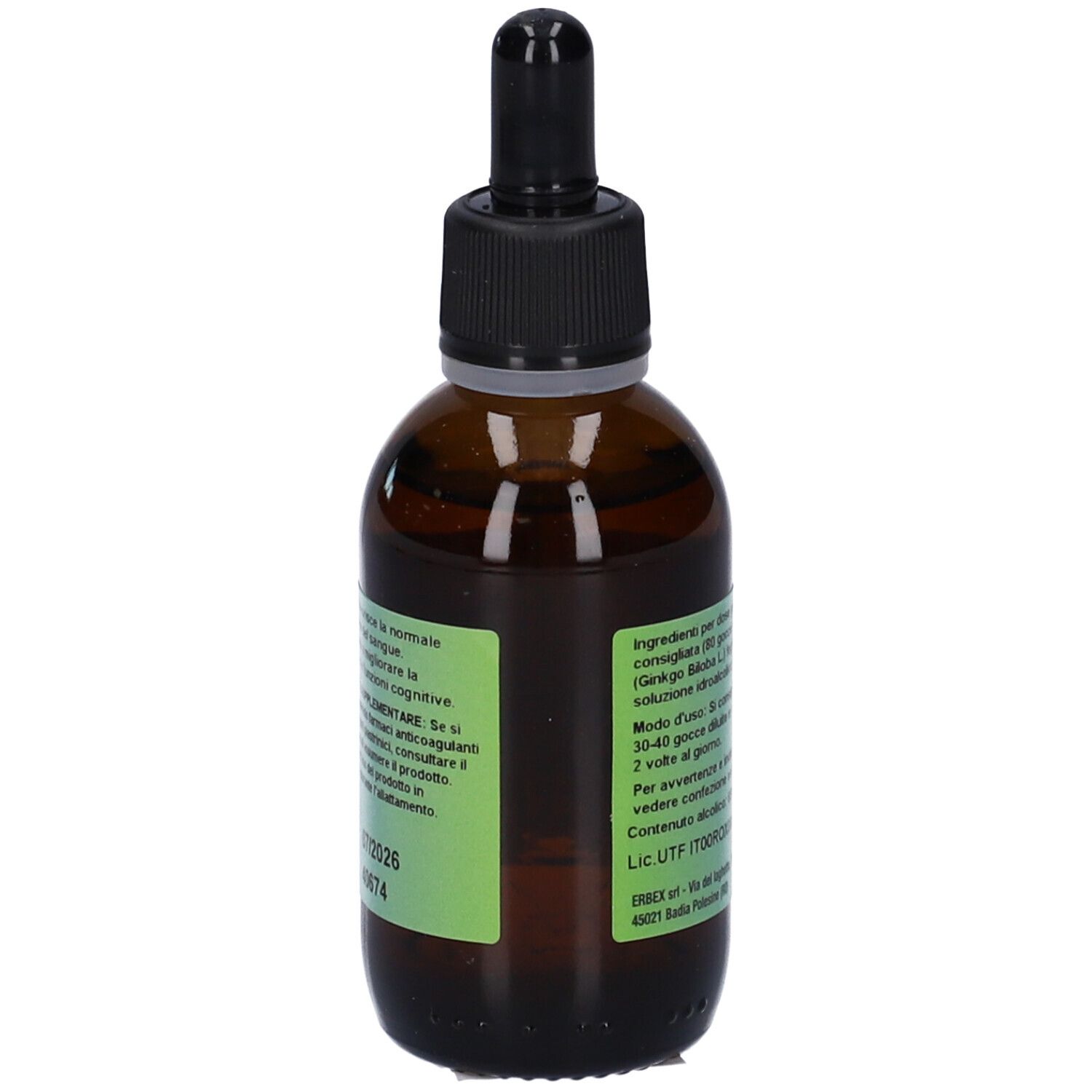 Ginkgo Biloba Tintura Madre Soluzione Idroalcolica 50 Ml