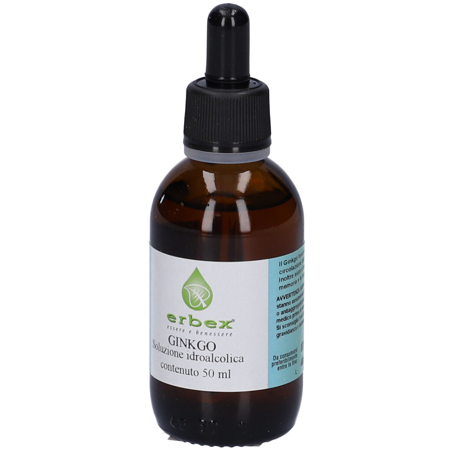 Ginkgo Biloba Tintura Madre Soluzione Idroalcolica 50 Ml