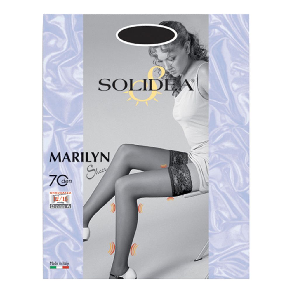 Marilyn 70 Sheer Calza Autoreggente Sabbia 4