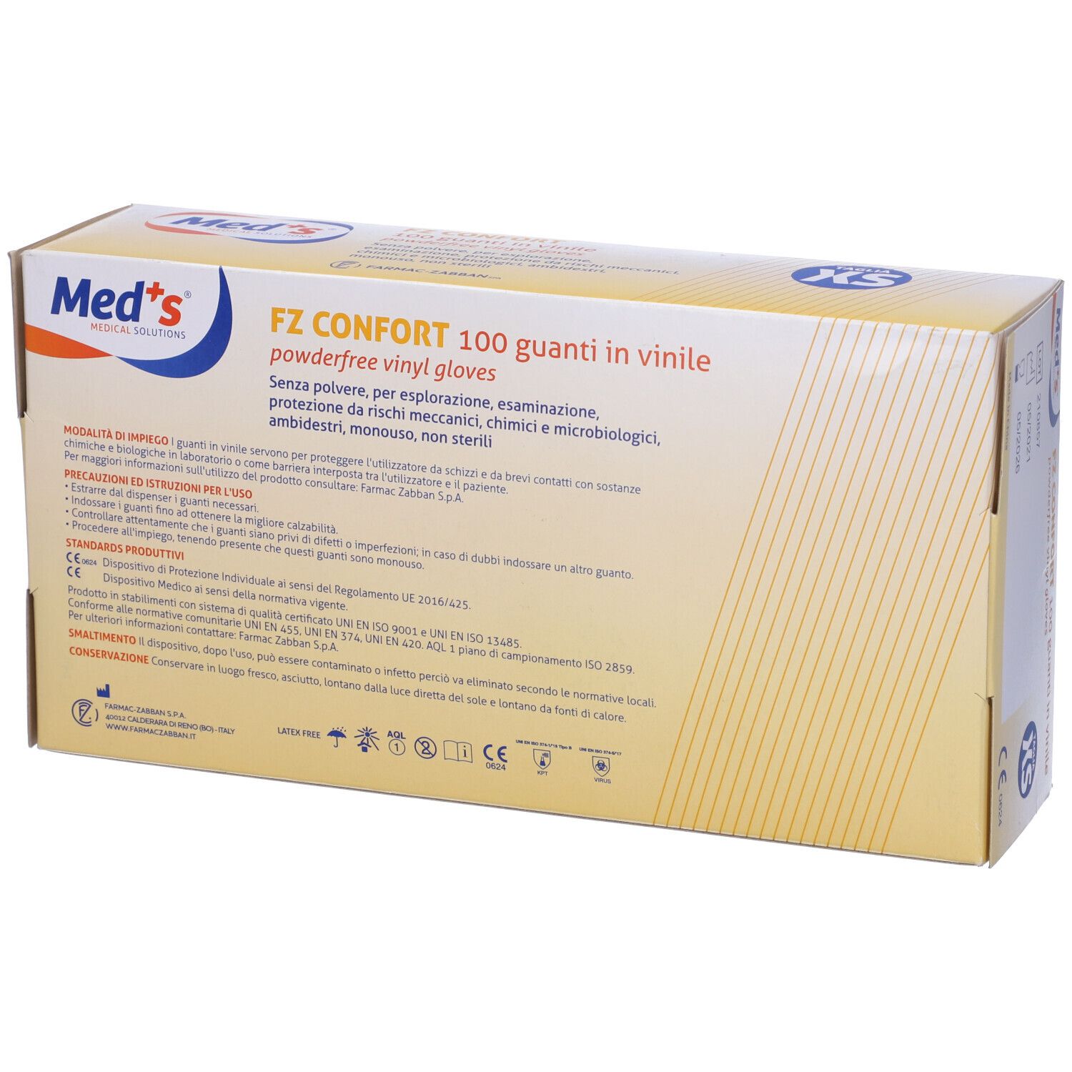 Guanto In Vinile Confort Misura Extra Small Antiaderente Biocompatibile Utilizzabile Anche A Contatto Con Sostanze Alimentari 100 Pezzi Senza Polvere