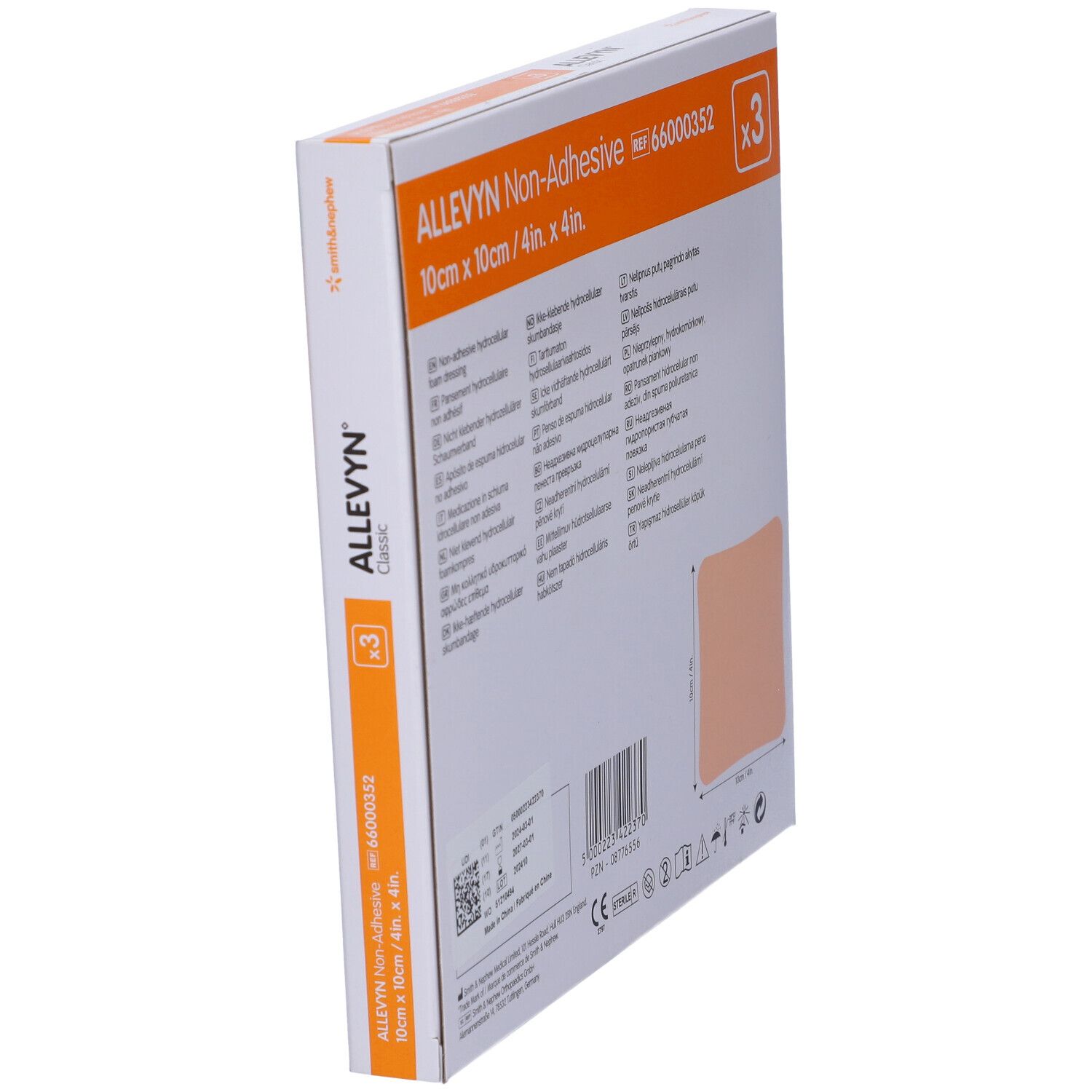 Medicazione Idrocellulare Sterile Altamente Assorbente Non Adesiva In Schiuma Di Poliuretano 10X10Cm 3 Pezzi