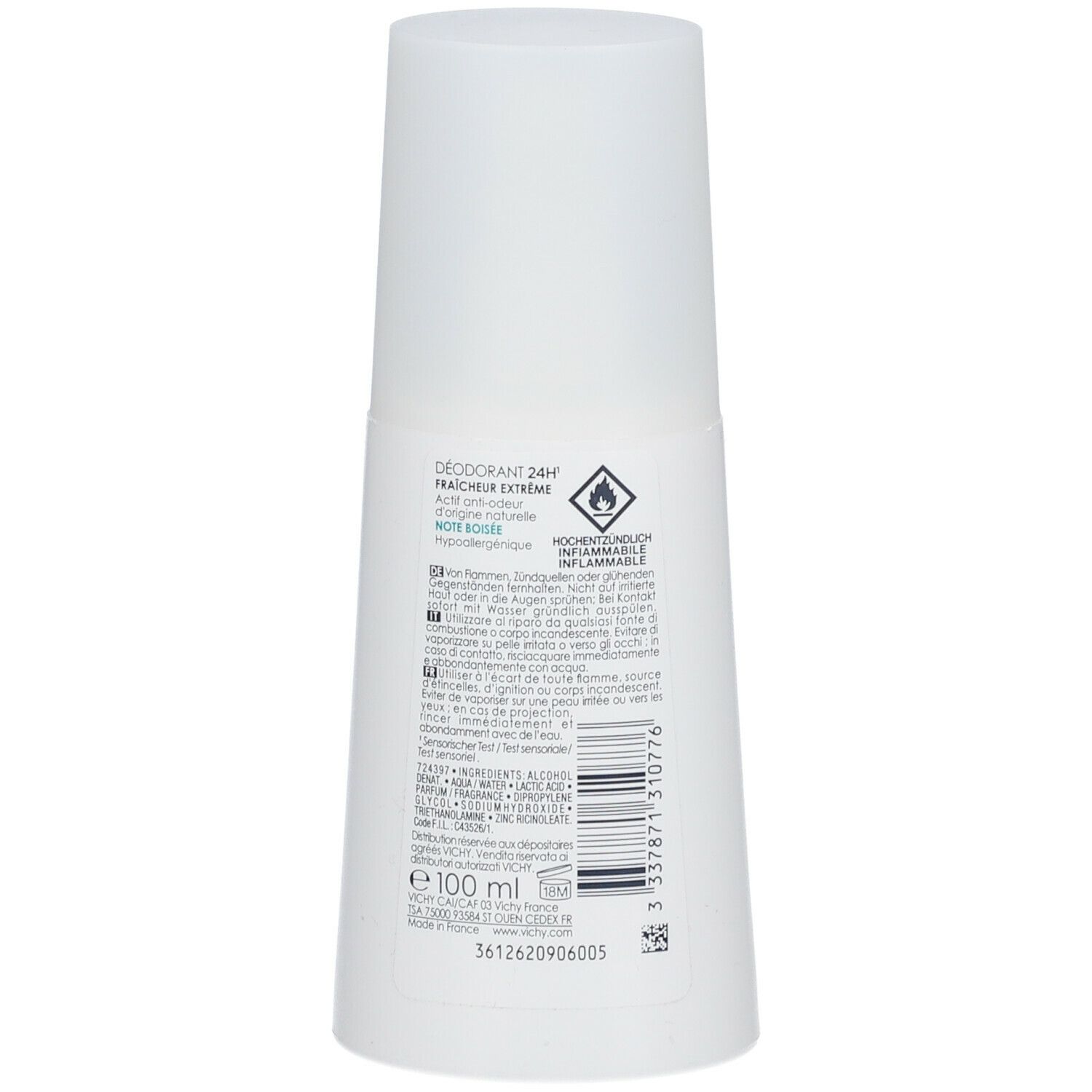 Vichy Deodorante vapo freschezza estrema 24H Nota silvestre 100 ml