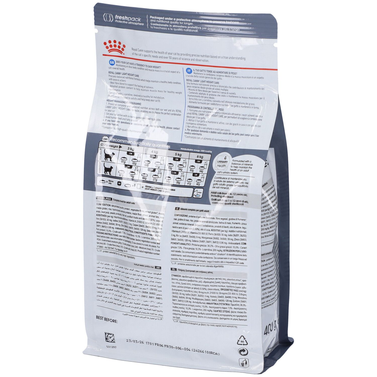 Feline Care Nutrition Care Light Weight 400 G