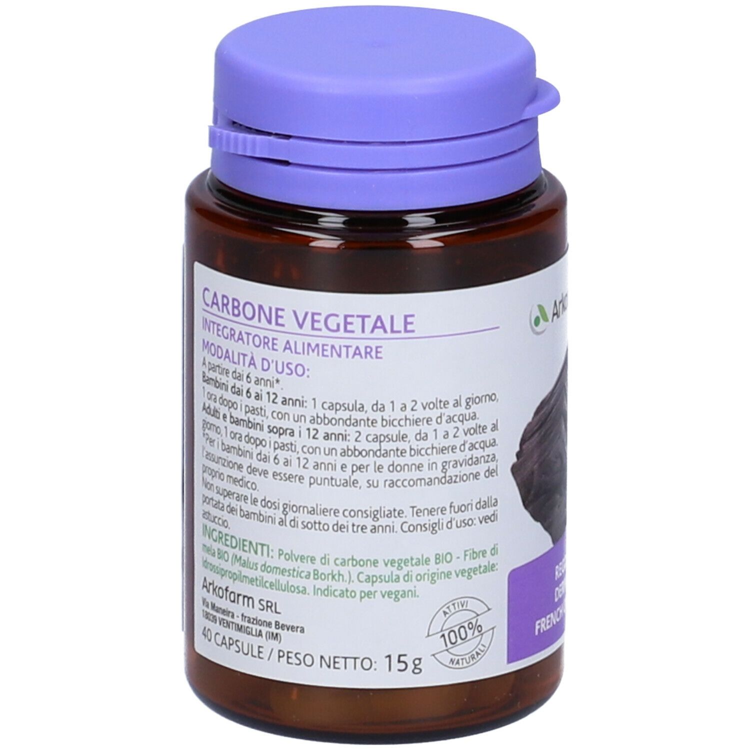 Arkopharma ARKOCAPSULE® Carbone Vegetale