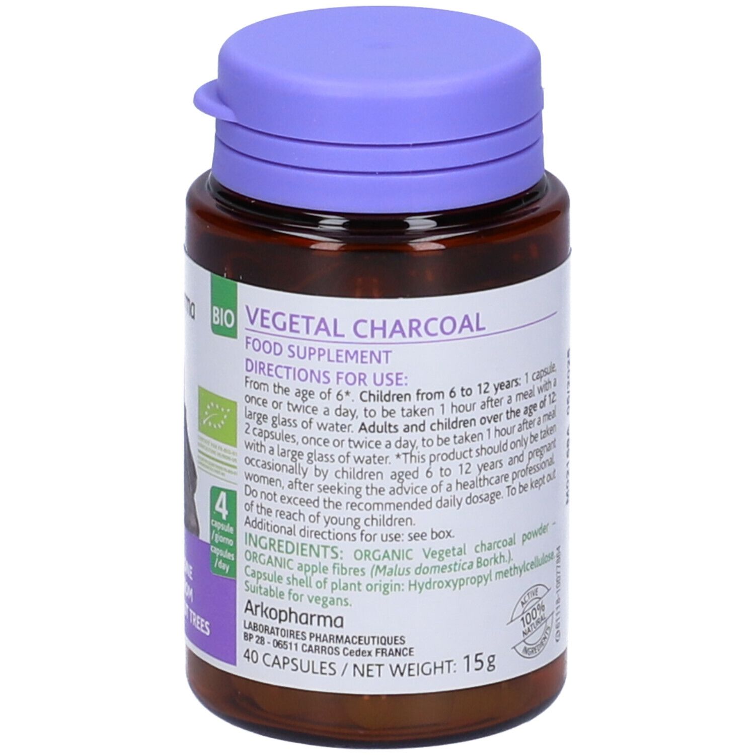Arkopharma ARKOCAPSULE® Carbone Vegetale