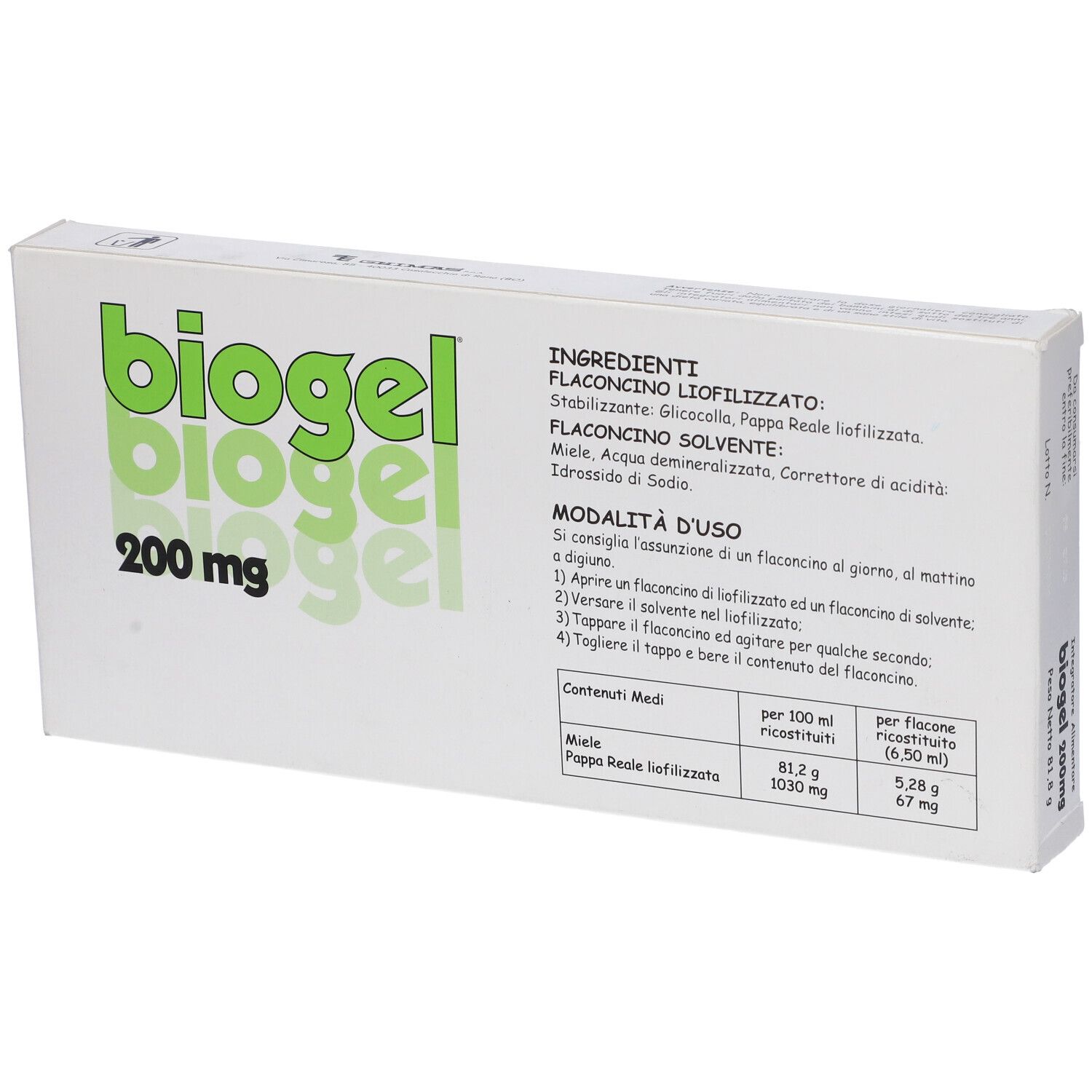 Biogel 200 10 Fiale 81,80 G