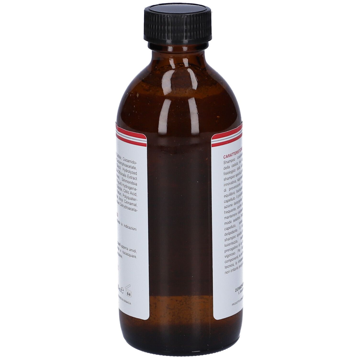 Flacone di Biolastic Shampoo Speciale. Bottiglia marrone, tappo nero, etichetta prodotto.