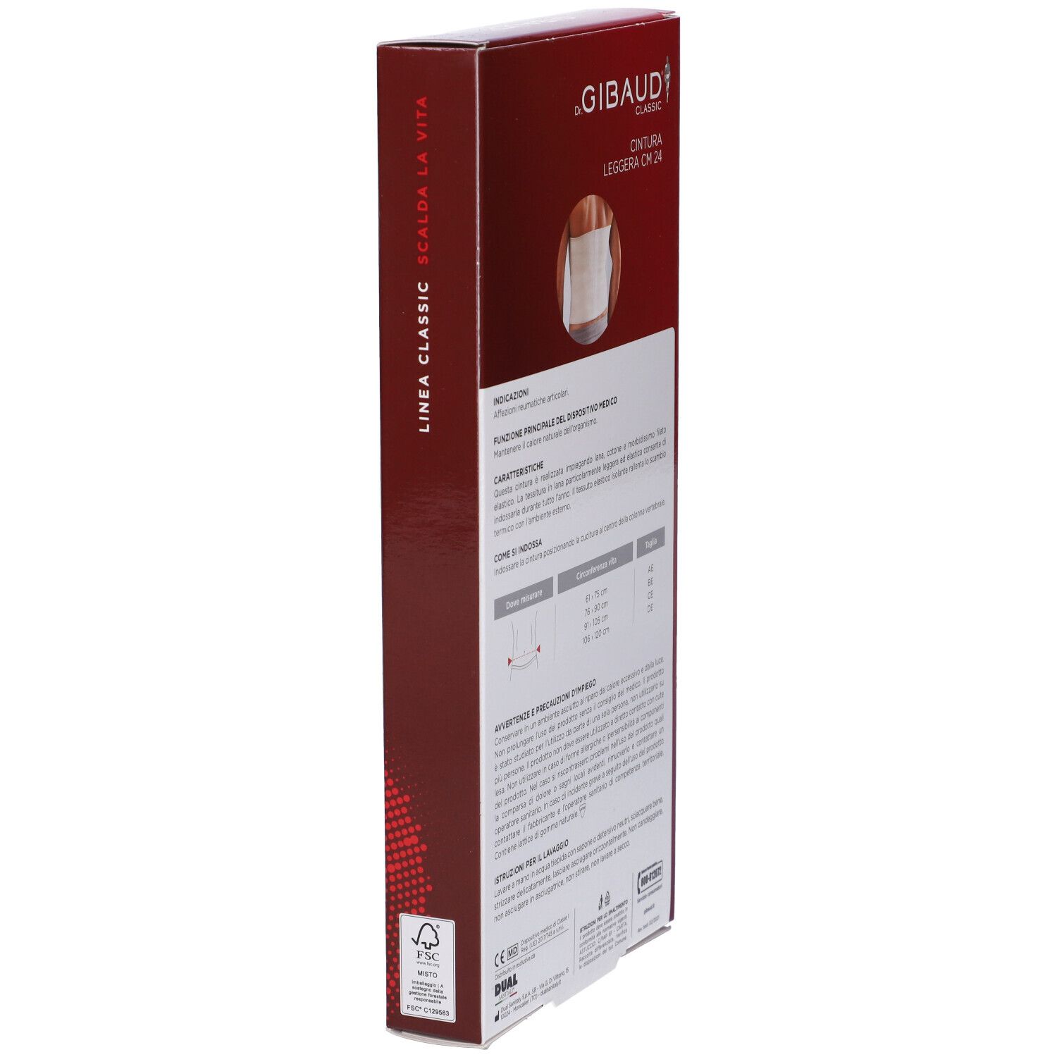 Cintura Leggera Gibaud 24 Cm Taglia Ce