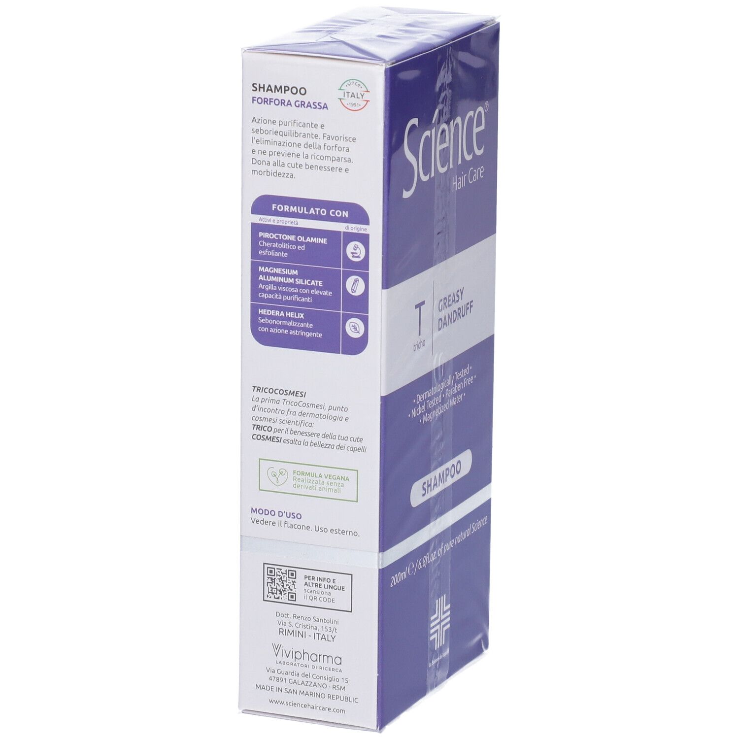 Science Hair Care Shampoo Forfora Grassa 200ml