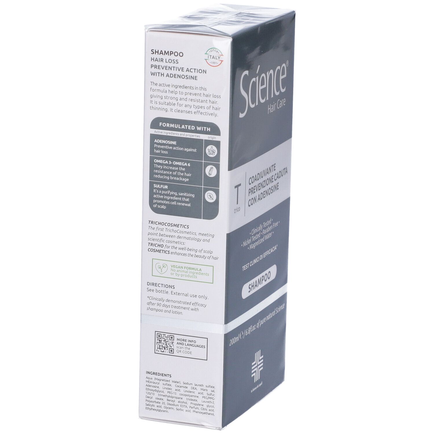 Science Hair Care Shampoo Anticaduta con Adenosine 200ml