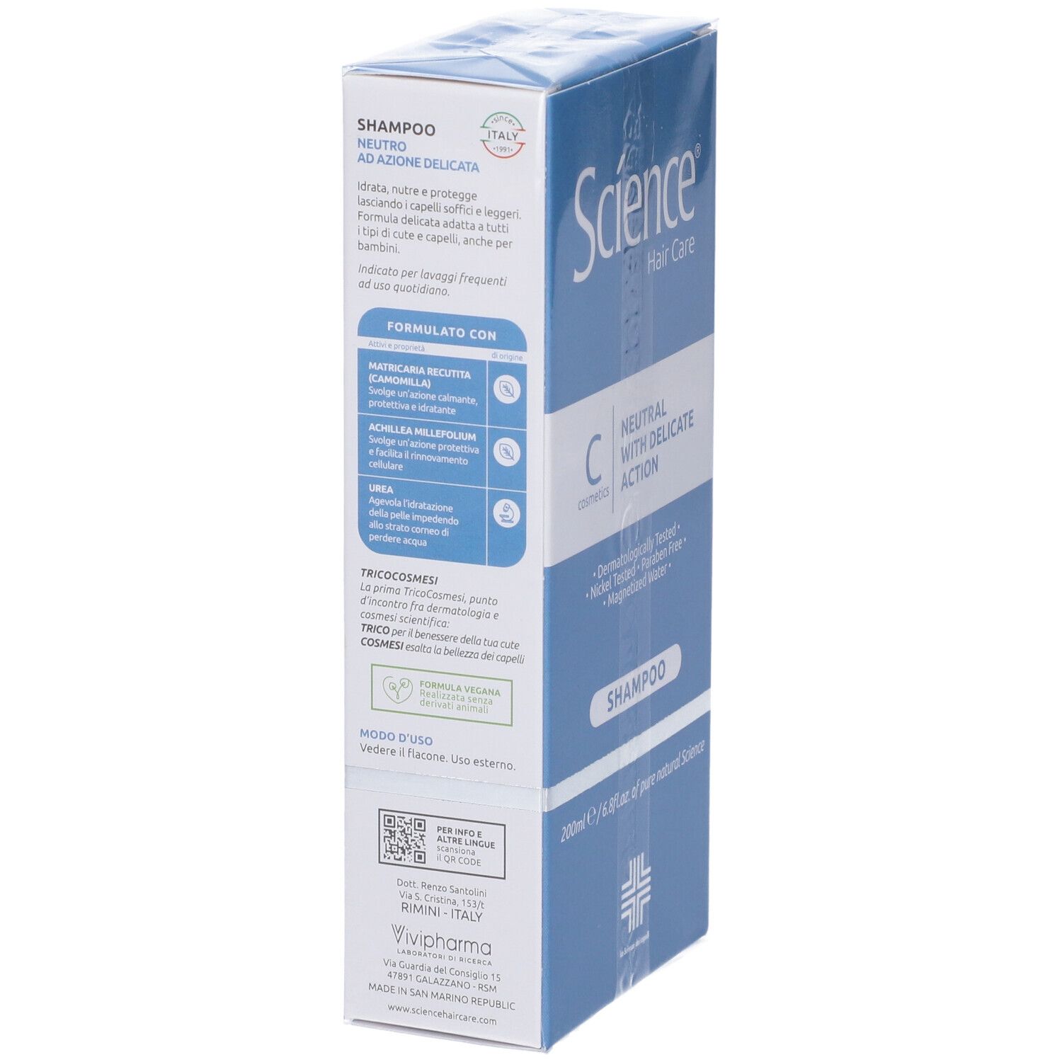 Science Hair Care Shampoo Neutro ad Azione Delicata 200ml