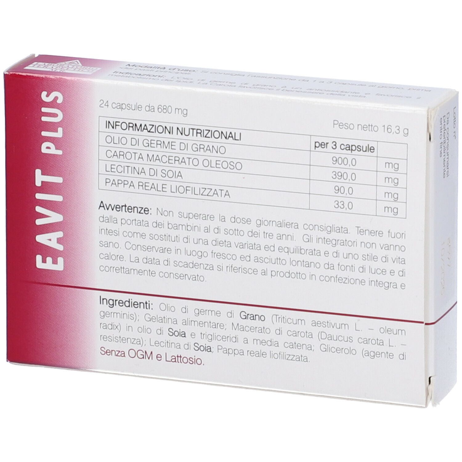 Eavit Plus 24 Capsule 16,3 G