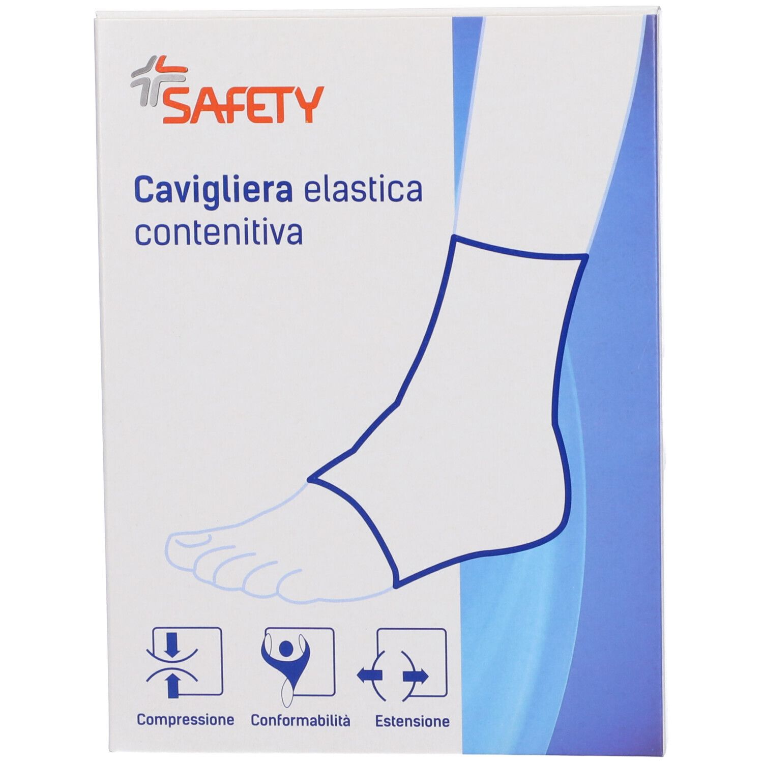 Safety Cavigliera Elastica Colore Ocra Taglia M