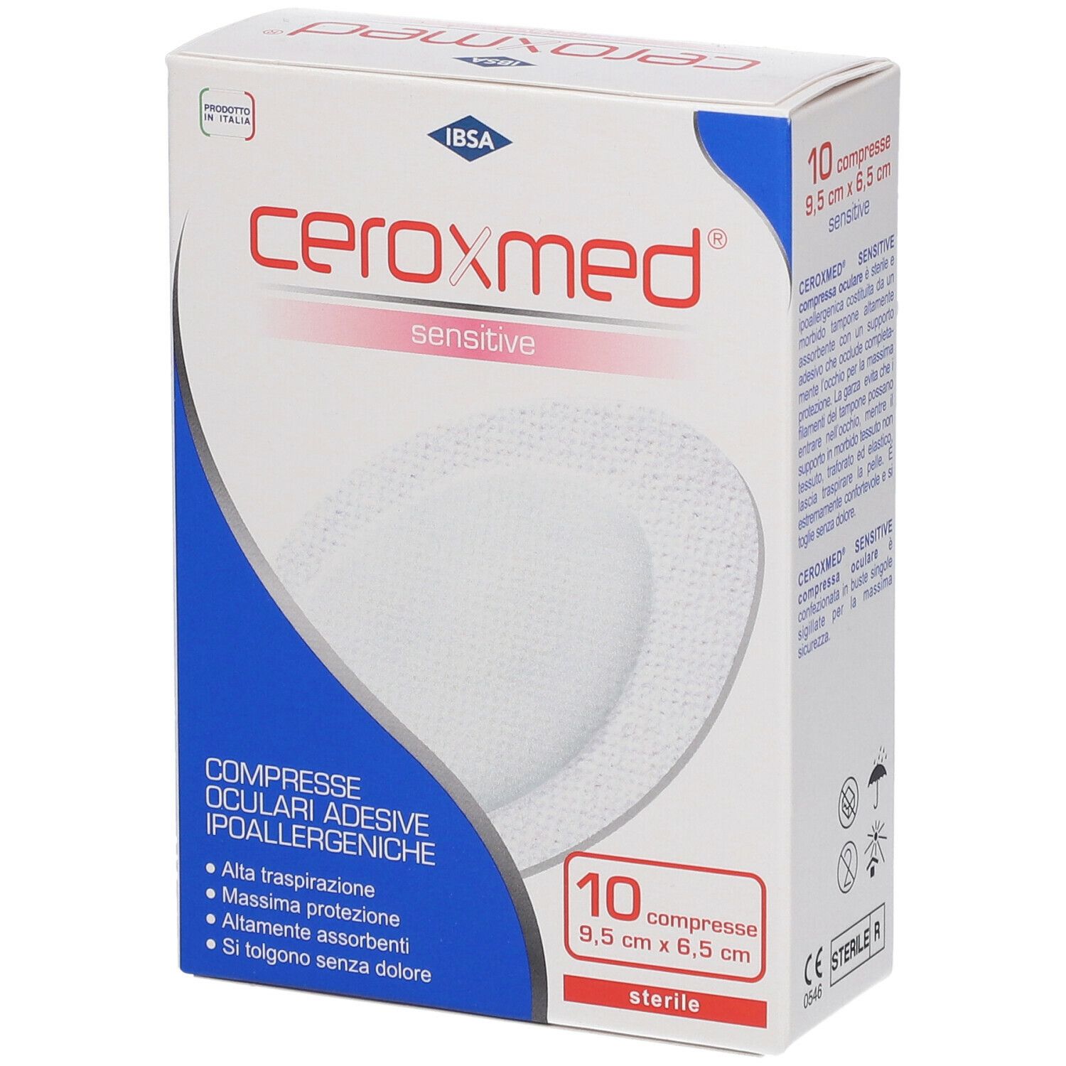 Ceroxmed® Sensitive Compressa Oculare 9,5 cm x 6,5 cm