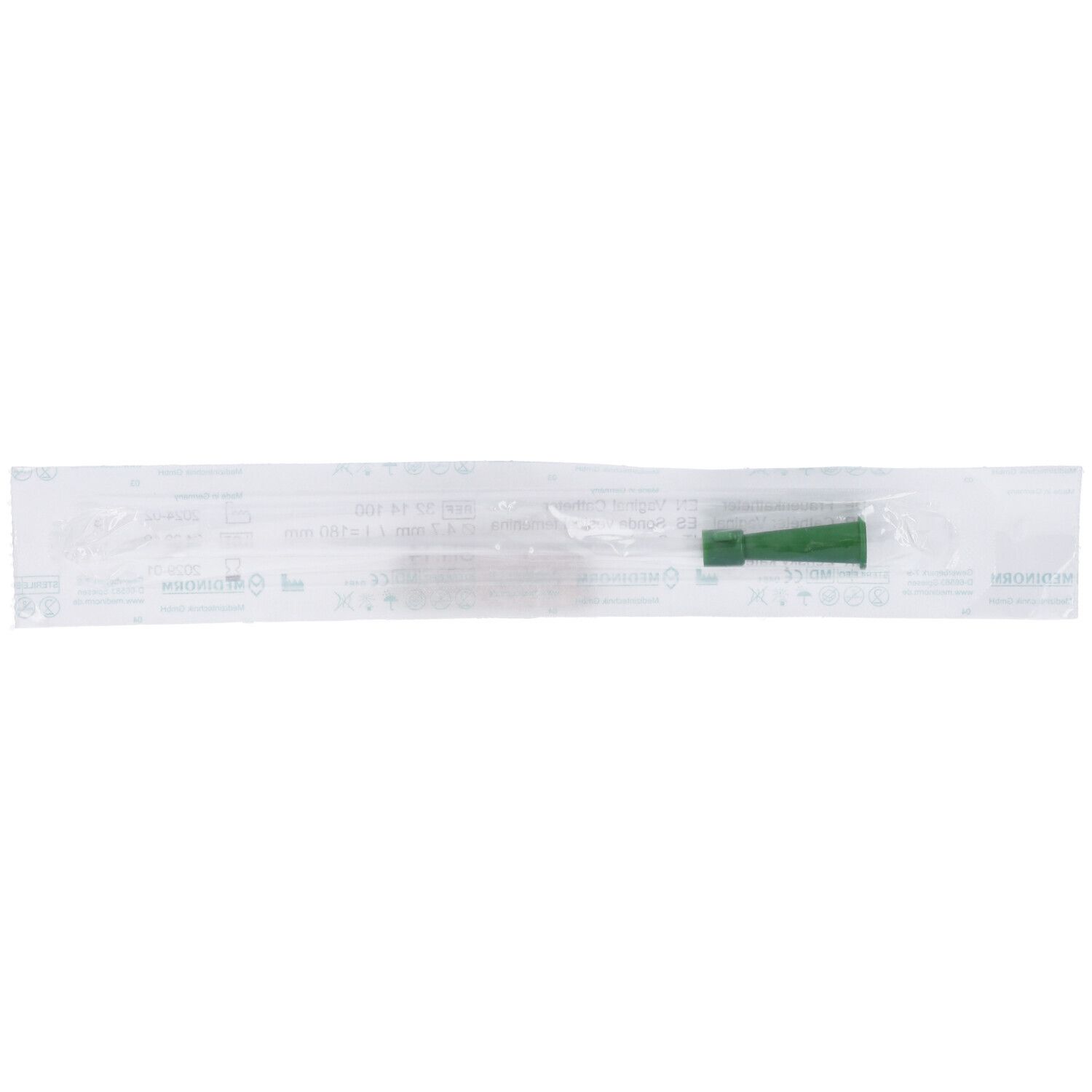 Catetere Uretrale Nelaton Femminile Ch14 Lunghezza 40Cm. Prodotto In Pvc Medicale Con Punta Distale Arrotondata Per L'Introduzione Atraumatica