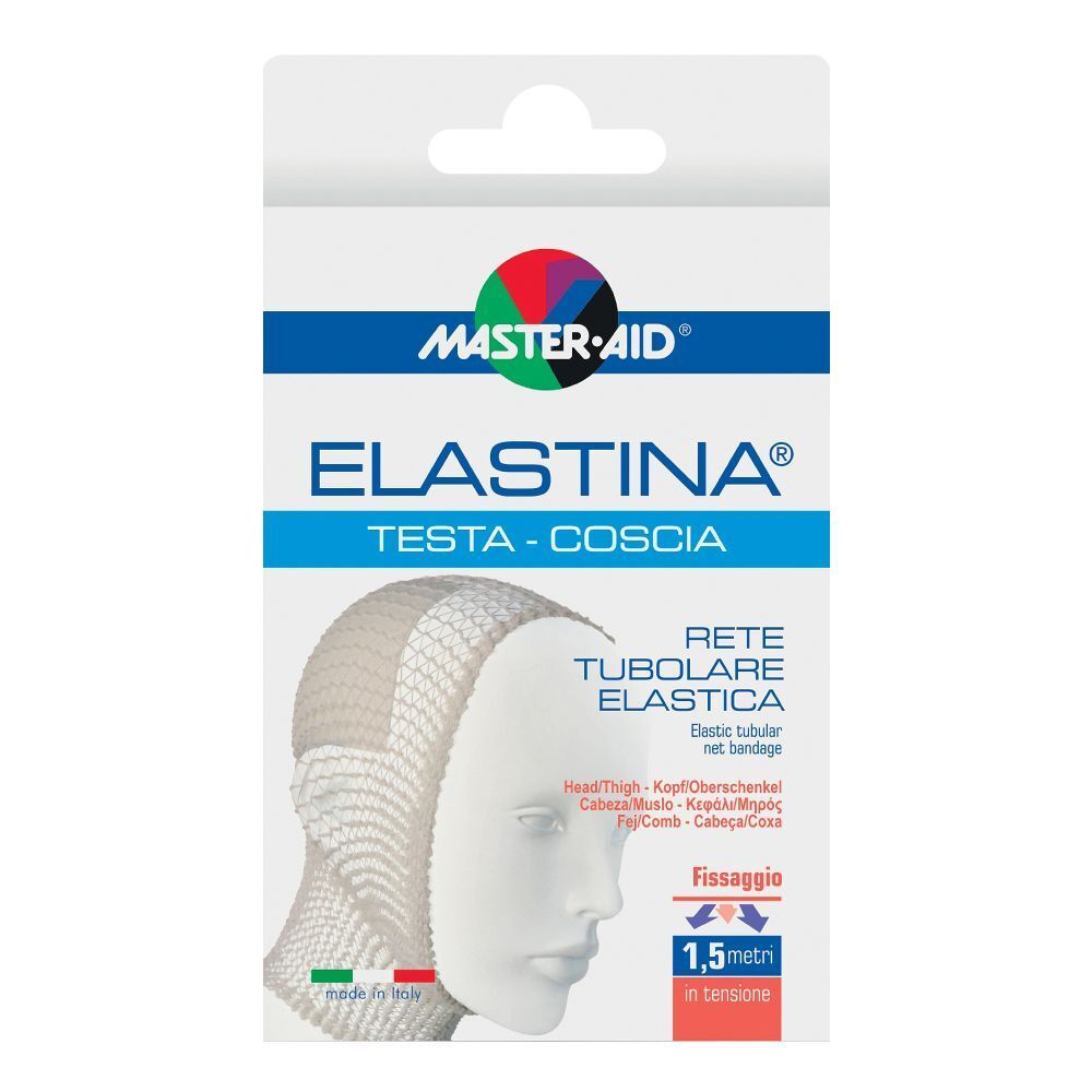 Rete Tubolare Elastica Ipoallergenica Master-Aid Elastina Testa/Coscia 1,5 Mt In Tensione Calibro 6 Cm
