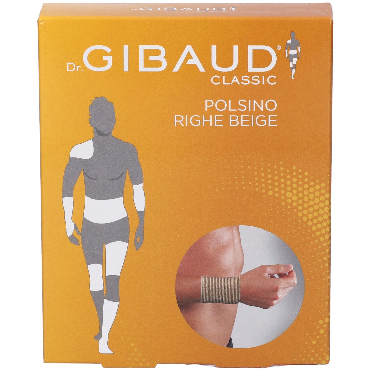 Polsino A Righe Gibaud Colore Beige Misura 8 Cm Taglia 2