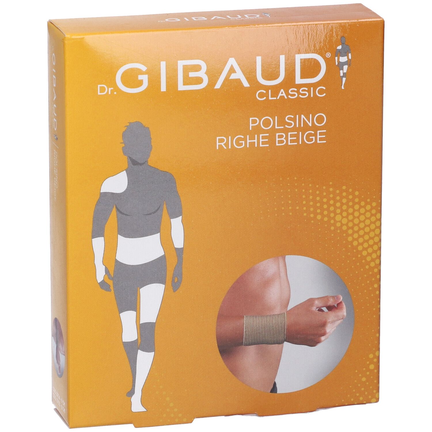 Polsino A Righe Gibaud Colore Beige Misura 8 Cm Taglia 2