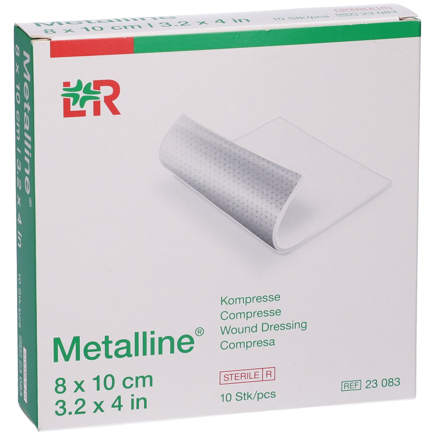 Confezione di compresse Metalline, 8x10 cm, 10 pezzi. Confezione aperta.