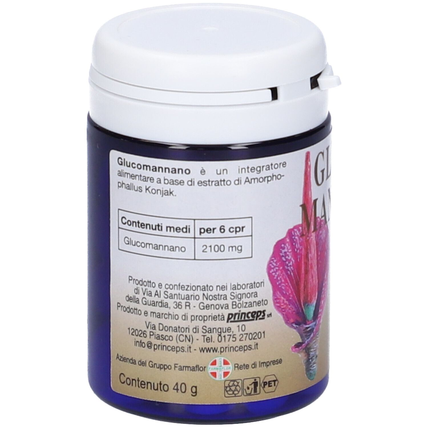 Glucomannano 100Cpr 40G